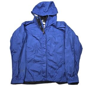 Marmot PreCip Rain Jacket Mens Medium Blue Full Zip Hooded Lightweight
